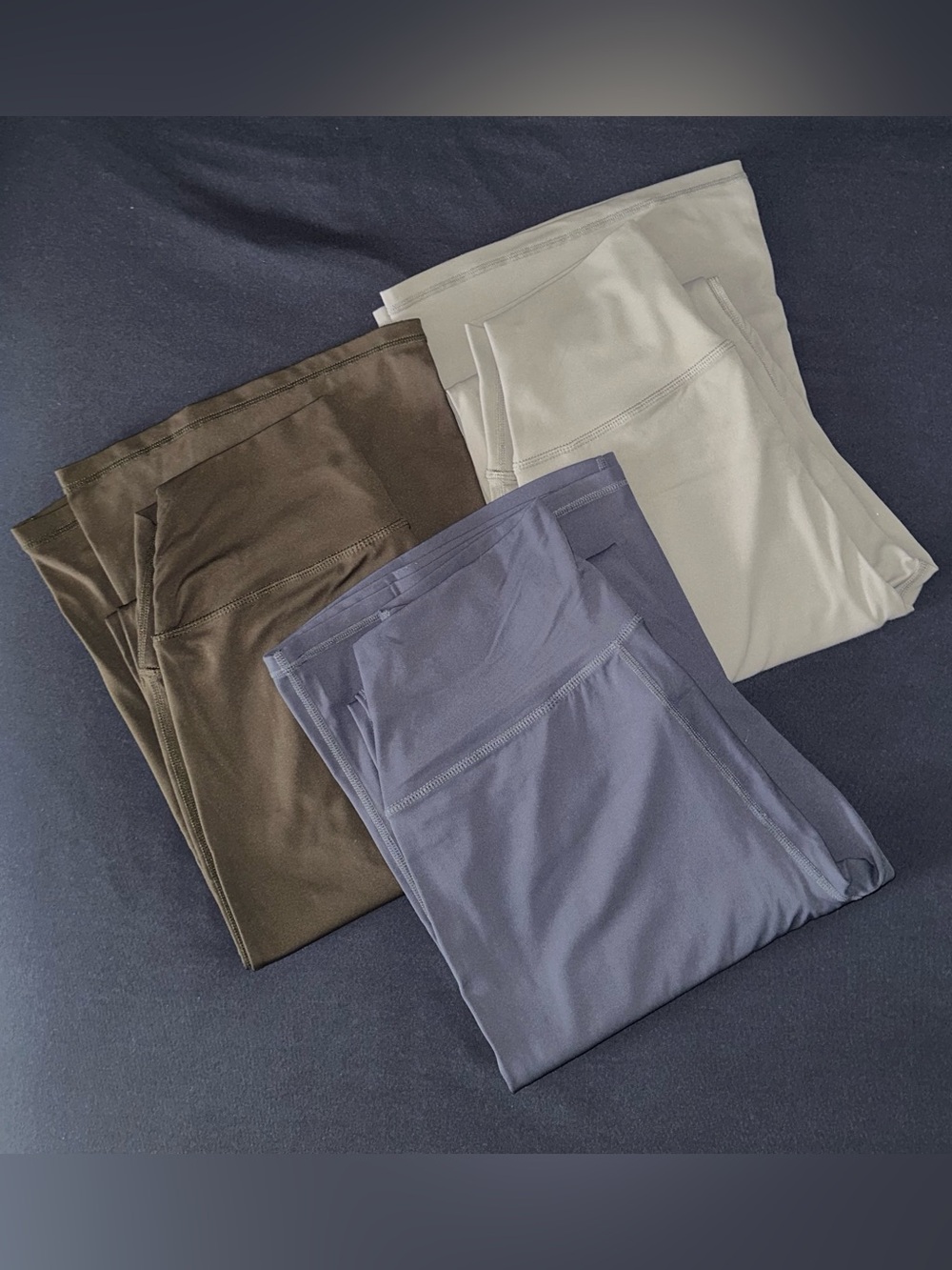 Women’s Sunzel Mini Flare Leggings - Gray/Blue/Brown - Size Large